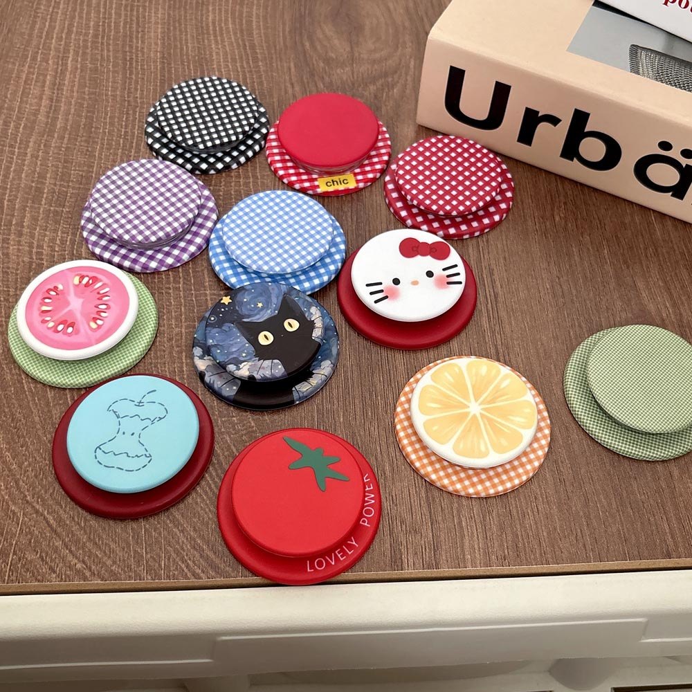 Popsocket Strawberry Magnet Giá đỡ điện thoại có thể gập lại cho điện thoại nam châm