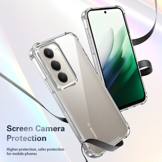 Dành cho Redmi 15 4G / 5G Ốp điện thoại cứng pha lê trong suốt chống rơi 4 chiếc Vỏ mỏng chống sốc
