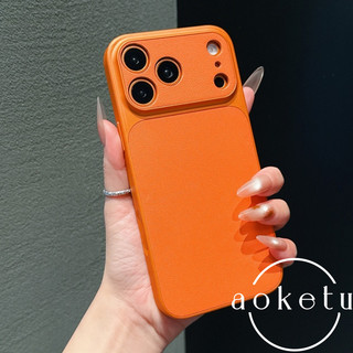 Pixel Picos 17 Màu Hồng Cửa Sổ Lớn Ốp Lưng Điện Thoại Thích Hợp Cho iPhone 13 14 15 16 17 Pro Max Da Mờ Trọn Gói Chống Rơi Bao