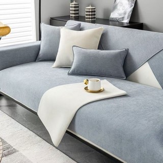 Hàng sẵn có Vận chuyển nhanh Chenille Sofa Đệm Bốn mùa Đa năng Đơn giản Hiện đại Sofa Bao gồm tất cả Mùa xuân Thu Sofa Đệm Chống trượt Cảm giác cao cấp 01