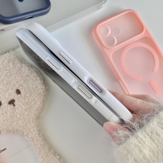[JLK] Ốp sạc không dây từ tính trong suốt mờ Nâng cấp tức thì 17Pro / Pro Max cho iPhone 17 Air 16 15 14 13 Pro Max Vỏ bảo vệ ống kính máy ảnh có thể tháo rời