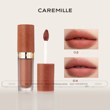 CAREMILLE Son Kem Son Môi Tinh Chất Trơn Sống Động Son Kem Mềm Mịn Lì Mặt Nước Mát Môi