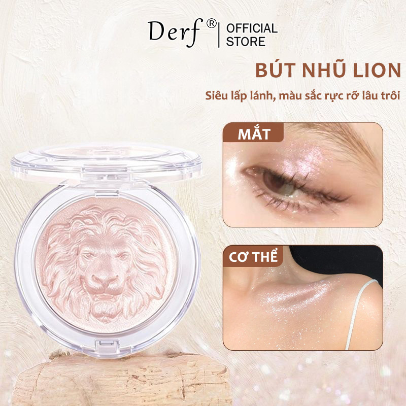 Phấn trang điểm độ bóng cao Highlighter phấn bắt sáng lấp lánh Đường viền mặt lâu trôi để sử