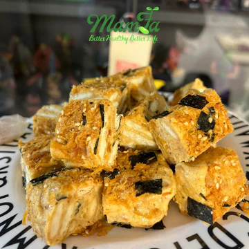 1KG Bánh Bông Tuyết Trứng Muối Chà Bông - Ăn Vặt Healthy, Eat Clean, Ít Ngọt, Ăn Kiêng Keto