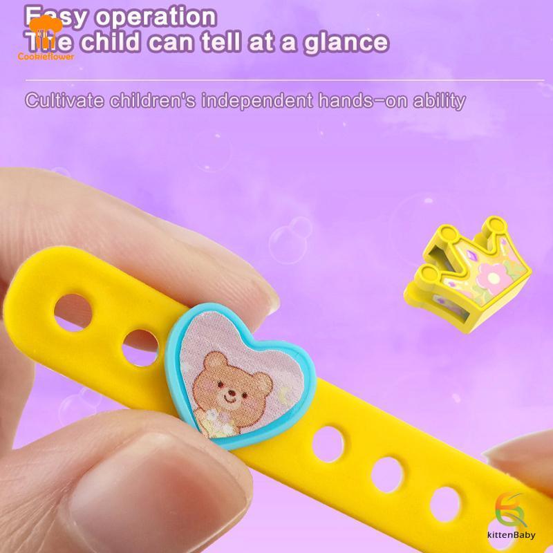 [Kitten-t] Bộ vòng tay tình bạn đính cườm chữ cái 26 bảng chữ cái dành cho trẻ em Bộ đồ trang sức giáo dục DIY cho các bữa tiệc quà tặng mới
