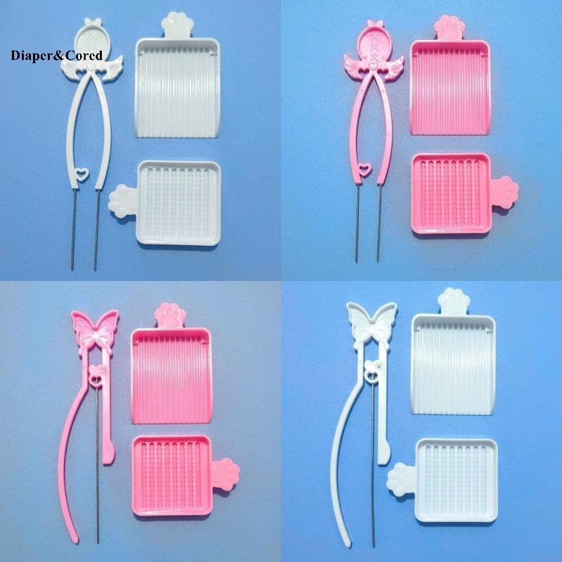 Bộ khay hạt cầu chì DIAPER & CORED DIY 2.6mm, 1 / 3 / 5 Cái Handmade Perler Bead Piing Tool YTH