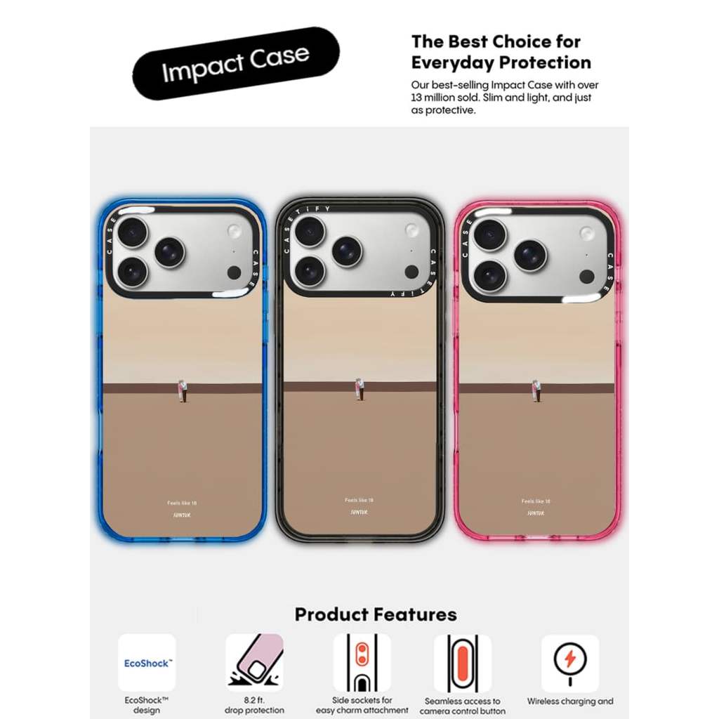 CASECASE X Cảm thấy như 18 Ốp Lưng Đen / Xanh Bầu Trời / Hồng Fizz Kẹo Bộ Sưu Tập Màu Sắc Trong Suốt Cứng Hút Từ Tính Tác Động Dành Cho Apple IPhone 13 14 15 16 17Pro Max Plus Có Hộp