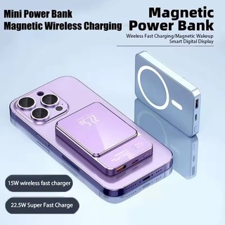 [JLK] Sạc dự phòng từ tính 10000mAh Powerbank không dây 20W Sạc pin di động mỏng cho iPhone 17 Air 16 15 14 Plus 13 12 Pro Max cho Samsung S26 Ultra S25 Edge S24 S23 FE S22 xiaomi