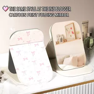 bướm đầy Gương Trang Điểm Gấp Mini Thỏ Xanh Bền Đẹp Dễ Mang Theo Mọi Lúc