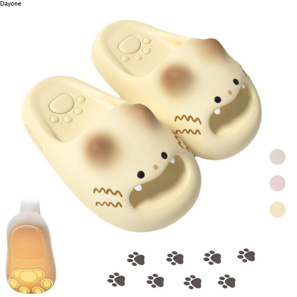 Dép Mèo DAYONE, Chống Thấm Nước Chống Trơn Trượt Kitty Mules, Đáy Mềm Mèo Đáy Mềm Đóng Mũi Dép Mèo Nhà