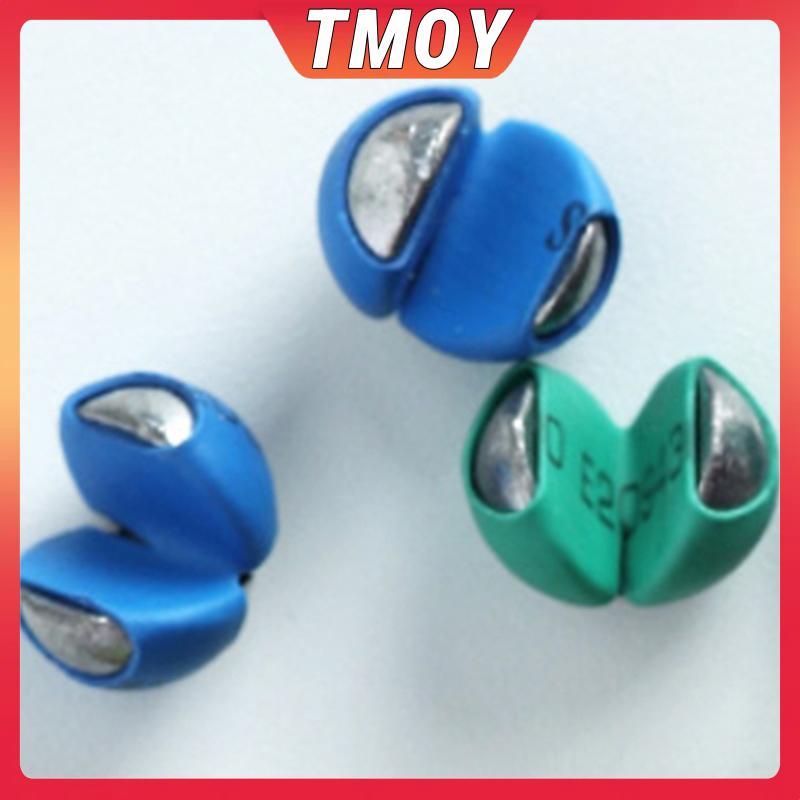 Kẹp chì câu cá TMOY làm từ cao su mềm mại, nhiều màu sắc, phù hợp cho hồ và sông, giúp câu cá chép hiệu quả hơn với khả năng chìm nhanh.
