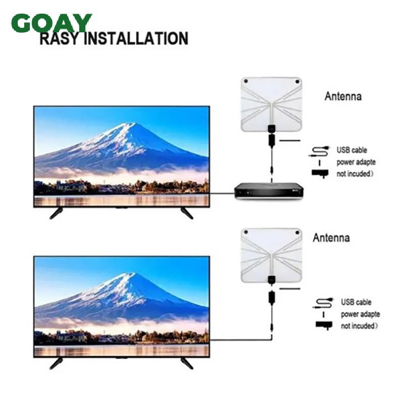 GOAY Digital TV Ăng Ten Khuếch Đại Tín Hiệu Tăng Cường 4K UHD Ăng Ten TV Độ Nét Cao Bộ Thu Tín Hiệu Ăng Ten TV Tăng Cường Tín Hiệu VN
