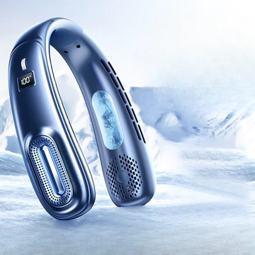 Quạt treo cổ mới tiện lợi treo điện quạt mini usb sạc điều hòa không khí không lá ngoài trời làm mát làm mát cổ vật