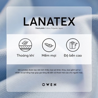 Owen - Quần tây Relax Fit QE252411 màu Be chất liệu Linentex