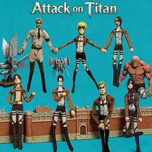 28cm Tấn Công Titan Levi Ackerman Armin Arlert Cosplay Búp Bê Nhồi Bông Búp Bê Ngộ nghĩnh Trừu Tượng Xoắn Hình Dạng Trang Trí Phòng Phụ Kiện