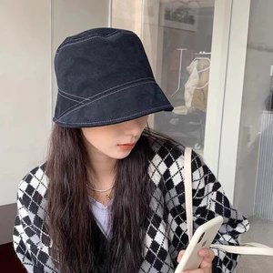 Mũ Xô Nữ Kiểu Hàn Quốc từ Cotton Nguyên Chất – Thích hợp Xuân và Thu, Che Mặt Nhỏ Gọn & Chống Nắng