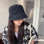 Mũ Xô Nữ Kiểu Hàn Quốc từ Cotton Nguyên Chất – Thích hợp Xuân và Thu, Che Mặt Nhỏ Gọn & Chống Nắng
