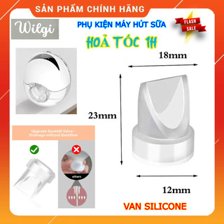 (HoảTốc1h) Van silicone máy hút sữa không dây Wilgi - Van chân không máy rảnh tay, van xả, van mỏ vịt, phụ kiện hút sữa
