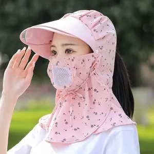 Mũ chống nắng co giãn cho nữ, bảo vệ cổ và mắt khi đi xe đạp hoặc câu cá mùa hè