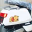 Winnie the Pooh Xe Điện Xe Máy Dễ Thương Vui Nhộn Pin Trang Trí Ô Tô Độc Đáo Khối Sáng Tạo Vết Xước Miếng Dán 26.3.26