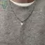 Choker dây xích mặt đá quý, phong cách đơn giản hợp xu hướng, phụ kiện thời trang dự tiệc dành cho nữ
