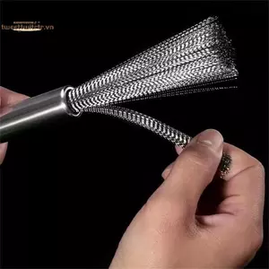 TRTR 304 Nồi Inox Bàn Chải Làm Sạch Bàn Chải Đa Năng Nhà Bếp Dây Bàn Chải Rửa Nồi Bàn Chải Inox VN