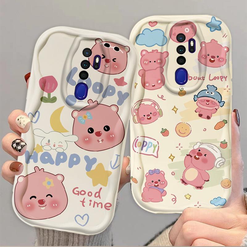 Thích Hợp Cho OPPO A9 2020 A5 2020 3D Cầm Tay Mềm TPU Hoạt Hình Dễ Thương Loopy Vỏ Điện Thoại Chống Sốc