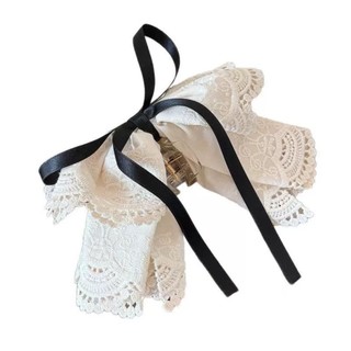 Kovoi - Phụ Kiện tóc Bohemian ngọt ngào, ren đẹp với nơ đuôi ngựa, phong cách phương tây cao cấp