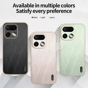 Ốp Lưng YJD Cho Realme 16 Pro Plus Gold Silk Skin Khung Mạ Điện Thoại Chống Rơi