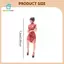 Tỉ Lệ 1 / 24 Nhựa Qipao Bé Gái Đồ Chơi Trong Váy Trung Quốc Hình Để Trang Trí Máy Tính Để Bàn Phong Cảnh Vi Mô