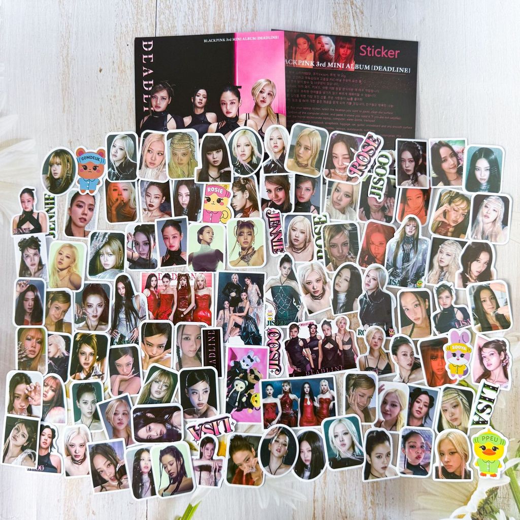102 Tờ BlakP Mực Dán Album Mini DEADLINE Sổ Tay Dán JENNIE Zhixiu Hành Lý Dán 26..15