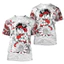 Họa tiết Mặt Nạ Ma Samurai 3D - Áo Thun Cổ Tròn Ngắn Tay Unisex Thời Trang