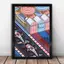 F1 Racing Poster Formula 1 Teams & Drivers Canvas Wall Art, Racing Cars & Ferrari Luxury Vehicles Decor, Frameless