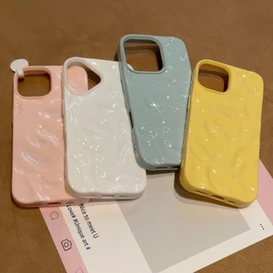 Vỏ Ốp Lưng Cho IPhone 17 16 14 15 13 12 11 Pro Max 14 16 15 Plus X XR XS Max Cặp Đôi Đơn Giản Nếp Vỏ Mềm