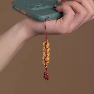 Mới Trung Quốc Móc Khóa Mặt Dây Chuyền Cặp Đôi Phong Cách Dây Quốc Gia Hợp Thời Trang Sáng Tạo Niche Mặt Dây Chuyền Điện Thoại Di Động Nam Nữ Cùng Phong Cách 26..16