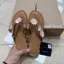 Dép xỏ ngón hoa dễ thương để mặc ngoài trời, giày nữ đế phẳng thời trang, dép chống trượt