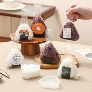 Khuyến mãi toàn bộ cửa hàng Túi đóng gói quả bóng gạo tam giác phong cách Nhật Bản Túi đựng khuôn Sushi Rong biển chuyên dụng Một lần vi sóng cấp thực phẩm