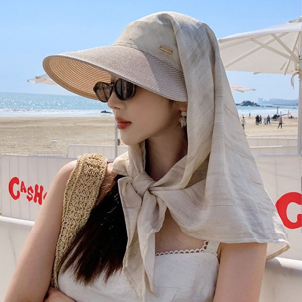 Mũ chống nắng FEDAOG, Mũ trùm đầu dây đeo bảo vệ cổ, Tấm che nắng chống nắng chống tia cực tím hợp thời trang