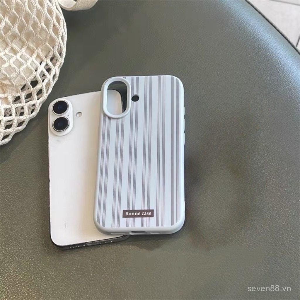 Ốp Điện Thoại Thích Hợp Cho iPhone 11 12 13 14 15 16 17 Pro max Plus Không Khí Văn Học Sọc Có Dây Xích Chống Sốc Vỏ Bảo Vệ Chống Sốc Bao Gồm Tất Cả OYHS