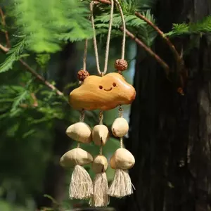 Bạo Lực Handmade Hạt Vỏ Chuông Xe Treo Túi Sản Xuất Trang Trí Ô Tô Chữa Bệnh Đám Mây Treo Nhỏ Phước Lành Quà Tặng 4.18