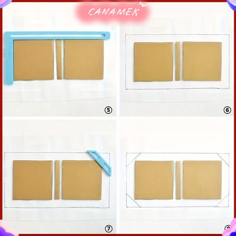 CANAMEK Bộ 6 Stencil đóng sách cho scrapbooking, làm thẻ handmade, album, tạp chí, dụng cụ thủ công