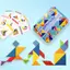 Câu đố ghép hình động vật họa tiết bằng gỗ 3D Đồ chơi Tangram đầy màu sắc Trẻ em Montessori Trò chơi phân loại giáo dục sớm Đồ chơi trẻ em Quà tặng [mới]