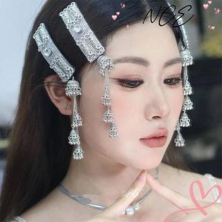 Kẹp Tóc Tua Rua Vintage, Phong Cách Dân Tộc Quyến Rũ, Phụ Kiện Tóc Thời Trang