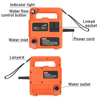 Máy bơm chuyên dụng điện nước 220V, tự ngắt nước tiện lợi, tặng kèm ống nước 20m