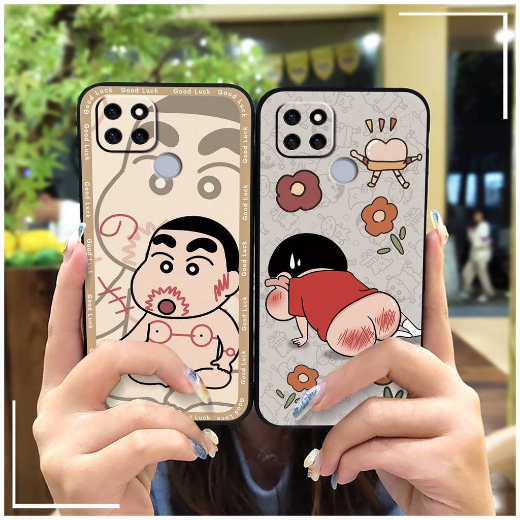 Ốp Lưng OPPO Realme V3 / Q2i TPU Silicon Mềm Bọc Toàn Bộ, Chống Bụi, Chống Thấm Nước, Chống Va Đập, Thiết Kế Hoạt Hình Dễ Thương