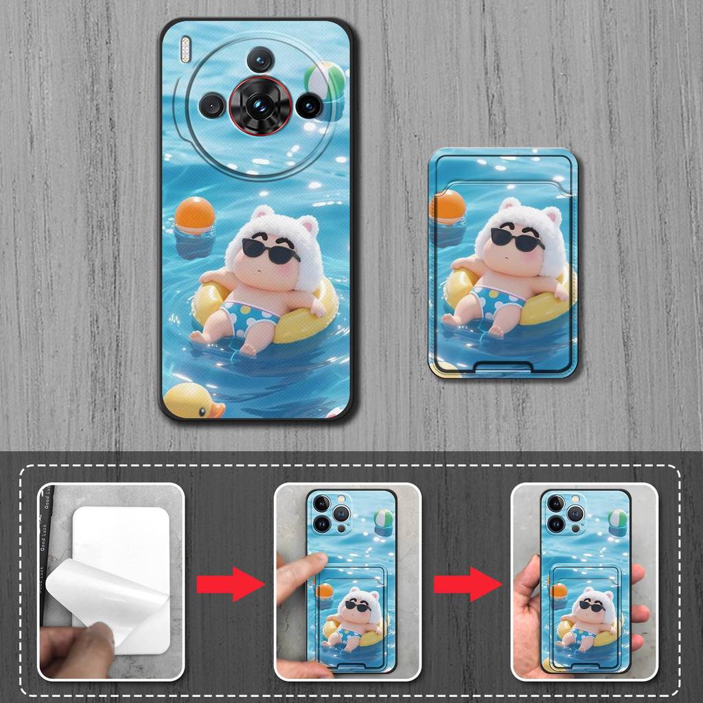 Ốp Điện Thoại TPU Graffiti Cho ZTE Nubia Z60S Pro Tay Thẻ Khe Cắm Thẻ Ốp Lưng Bọc Toàn Bộ Chống Bụi Bẩn Thiết Kế Thời Trang Túi Đựng Thẻ Bảo Vệ Chống Bụi Hoạt Hình Chống Sốc Chống Thấm Nước