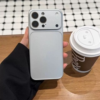 Ốp Điện Thoại PC Mờ Mờ Sang Trọng Cho iPhone 16 15 17 Pro Max 13 14 15 Plus Chống Sốc TPU Màu Cơ Bản Mềm Mại Bảo Vệ