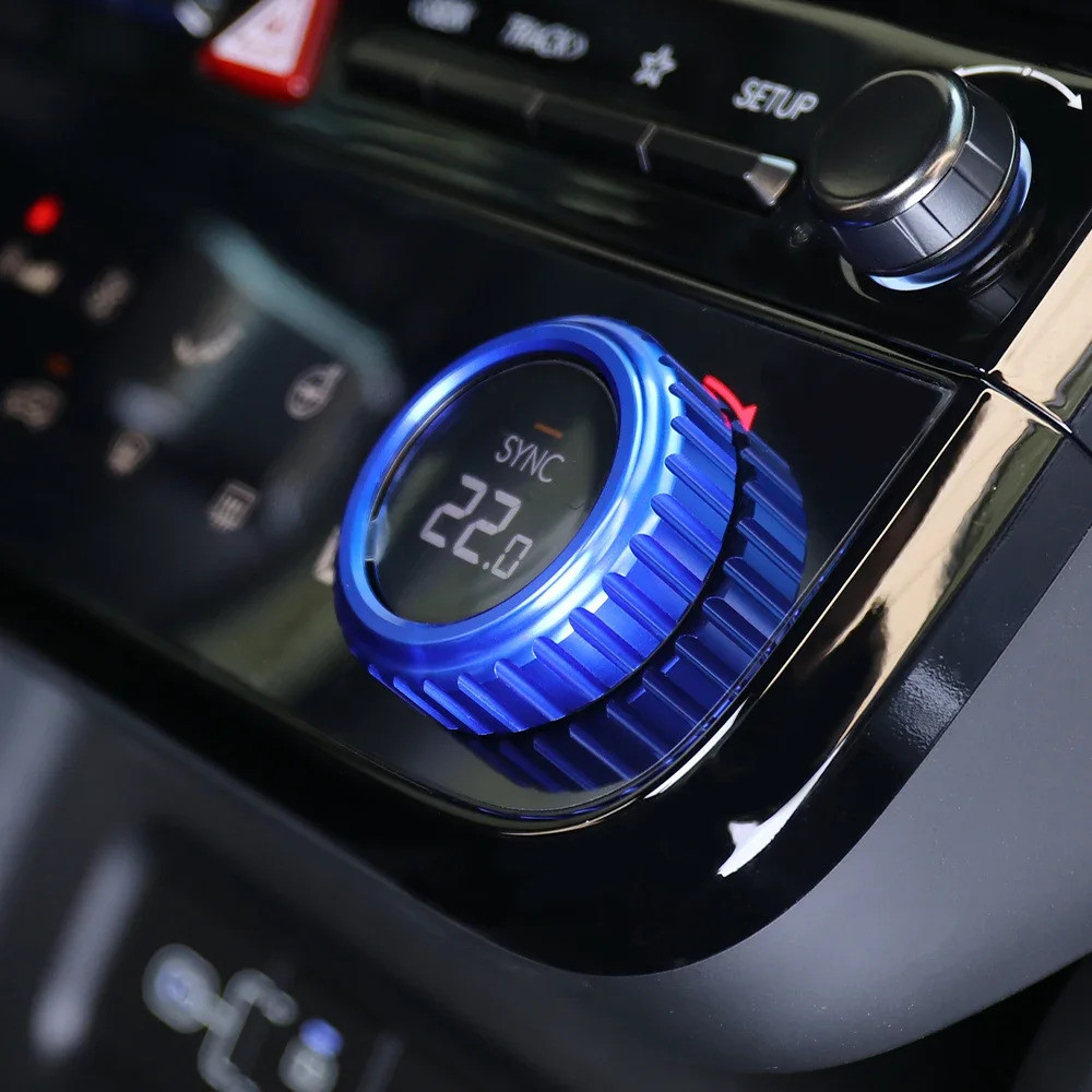 Một Cặp Nhôm Đỏ Xanh Đen Nội Thất Điều Hòa Không Khí Konb Vòng Viền Dành Cho Xe Hyundai Tucson NX4 2025 Phụ Kiện
