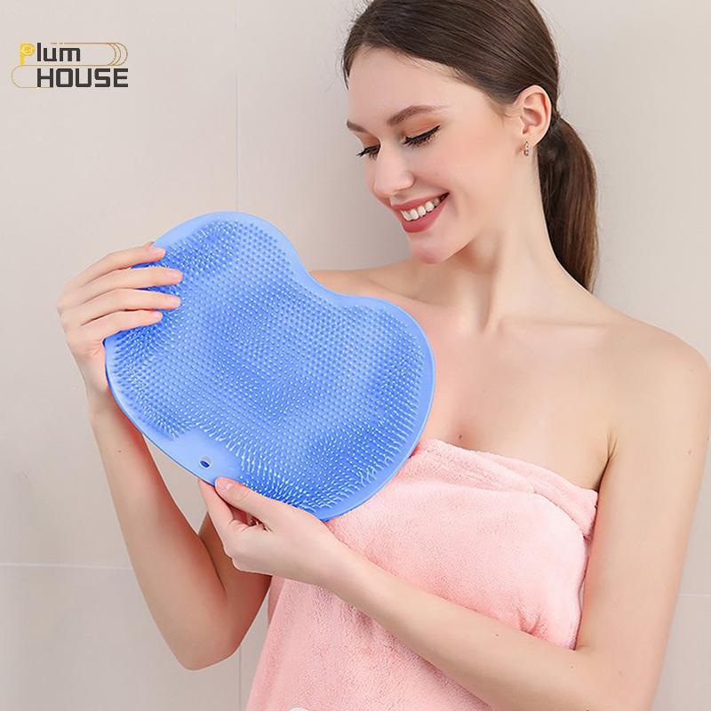 PlumHOUSE Massage Thảm Lưng Cạp Bàn Chải Làm Sạch Tắm Chân Bụi Rửa Thảm Hút Tường Thảm Chà Chân Tay Tắm Toàn Thân VN