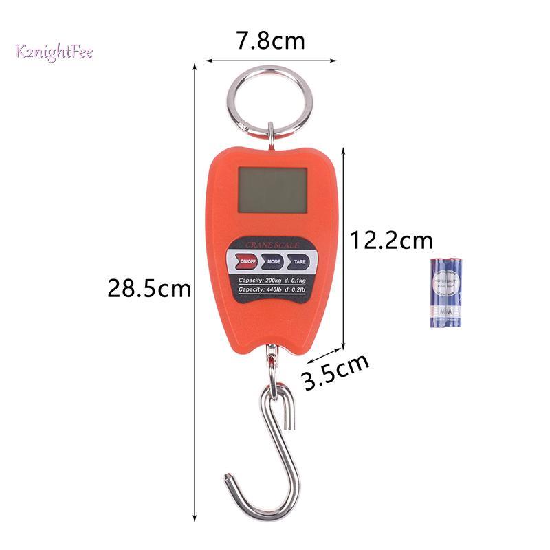 K2nightFee 200KG Cân Hành Lý Điện Tử Cân Kỹ Thuật Số Di Động Màn Hình LCD Du Lịch Độ Chính Xác Cao Cầm Tay Cân Dụng Cụ VN